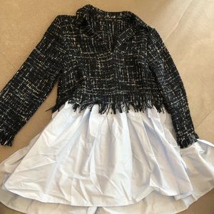 Blue Zara shirt dress NEW stitch and flare